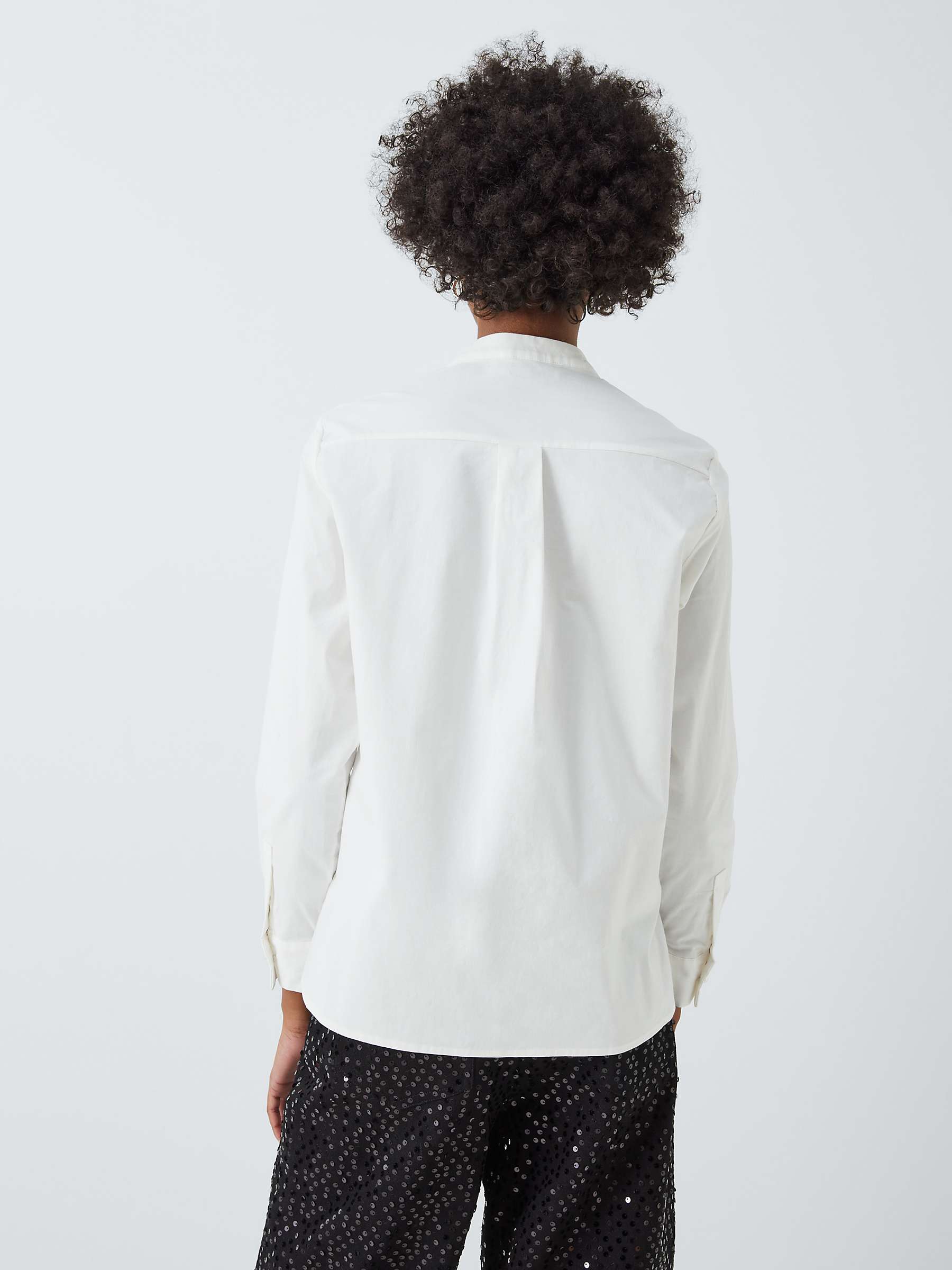 Buy Sister Jane Cezanne Sequin Flower Linen Blend Shirt, White Online at johnlewis.com