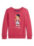 Ralph Lauren Kids' Polo Bear Fleece Sweatshirt, Nantucket Red