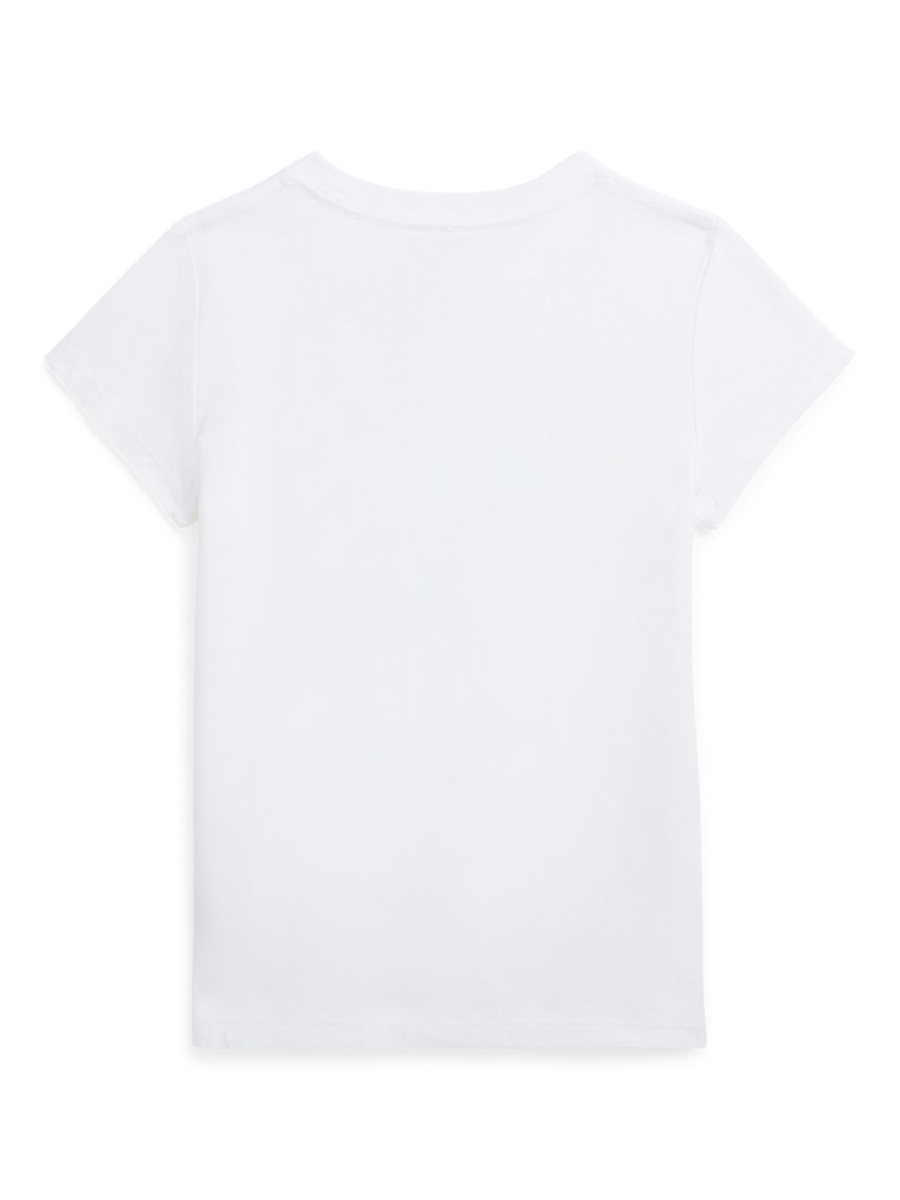 Ralph Lauren Kids' Parisian Yorkie Dog Graphic T-Shirt, White, 3 years