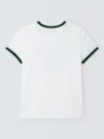 Ralph Lauren Kids' Ring Tree Wimbledon Graphic T-Shirt, Ceramic White, Ceramic White