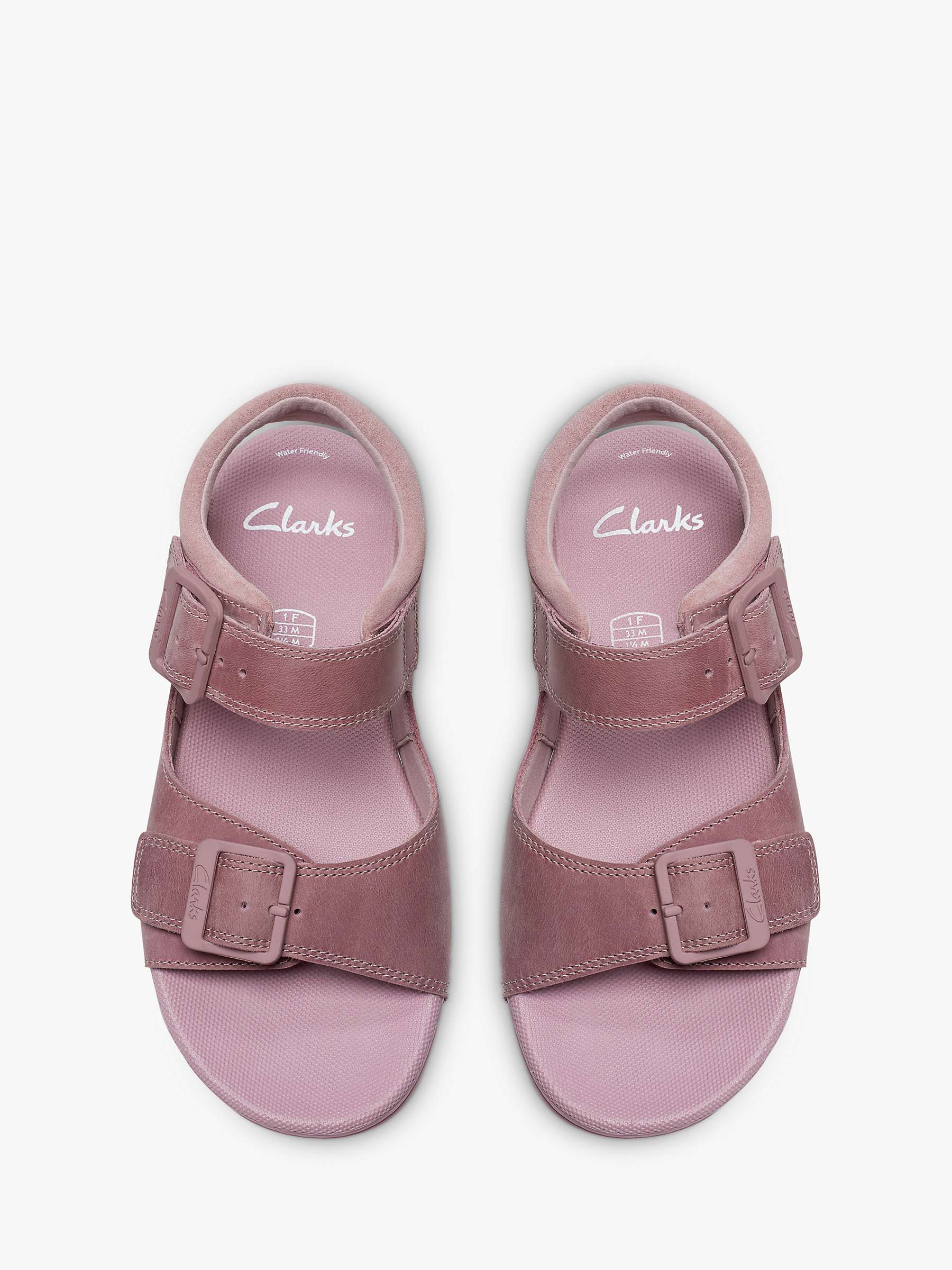 Buy Clarks Kids' Baha Beach Strap Leather Sandals Online at johnlewis.com