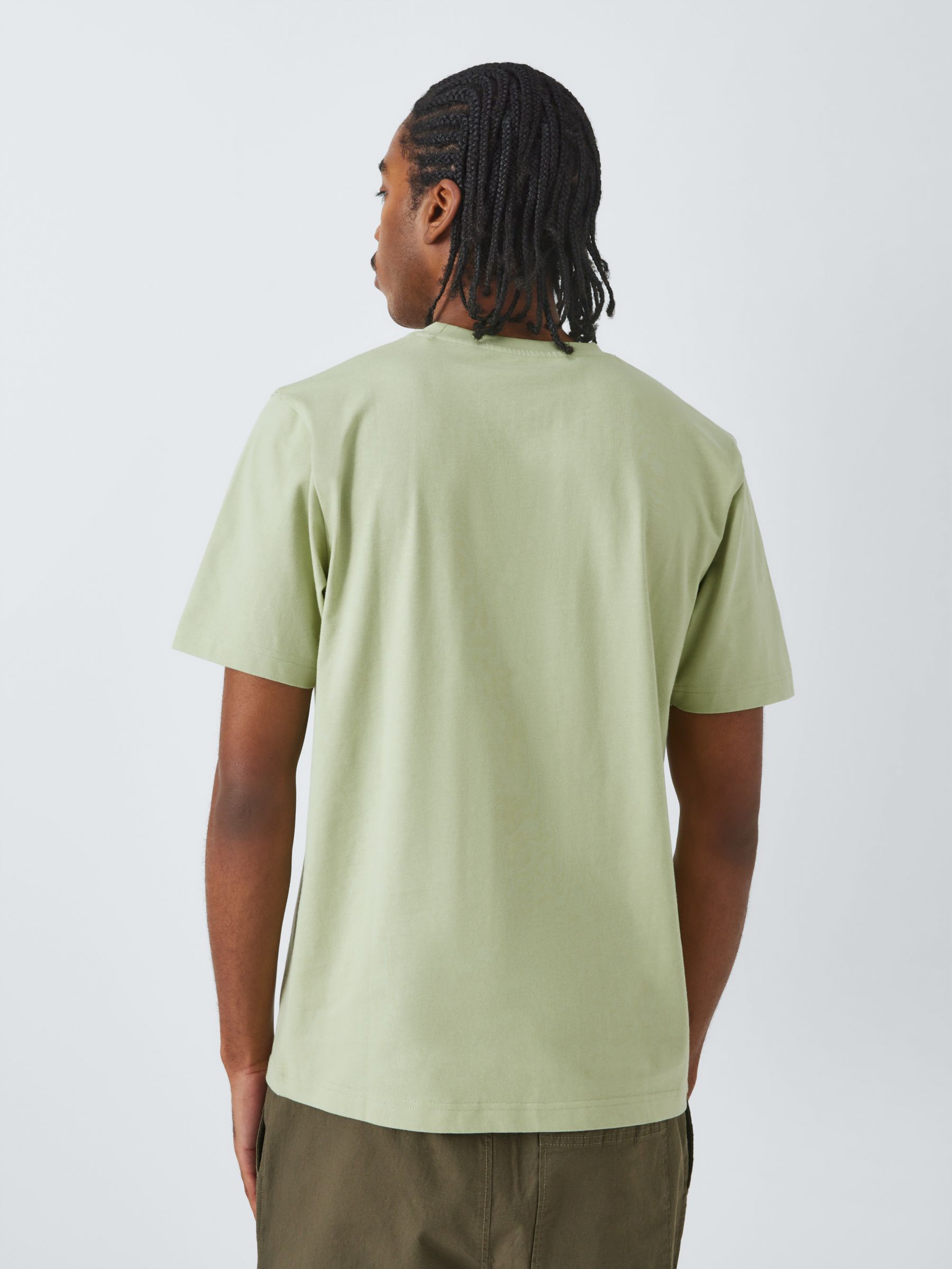 John Lewis ANYDAY Short Sleeve Plain T-Shirt, Celadon Green at John ...
