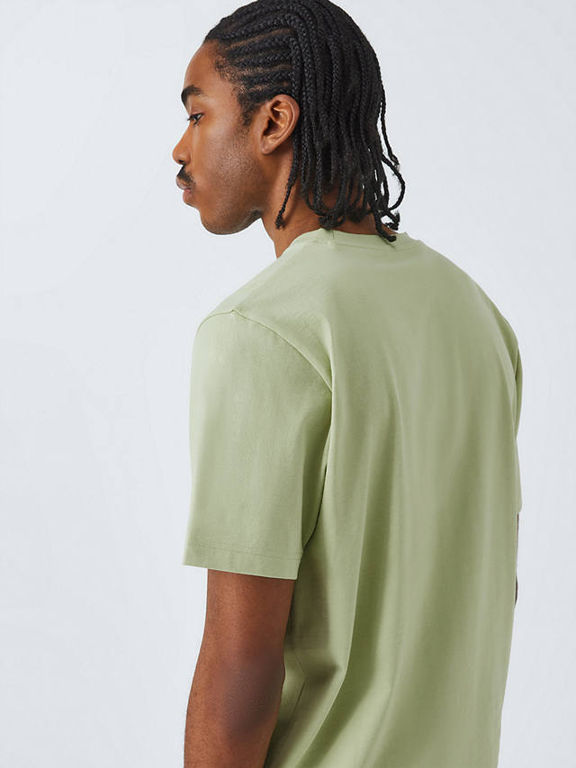 John Lewis ANYDAY Short Sleeve Plain T-Shirt, Celadon Green