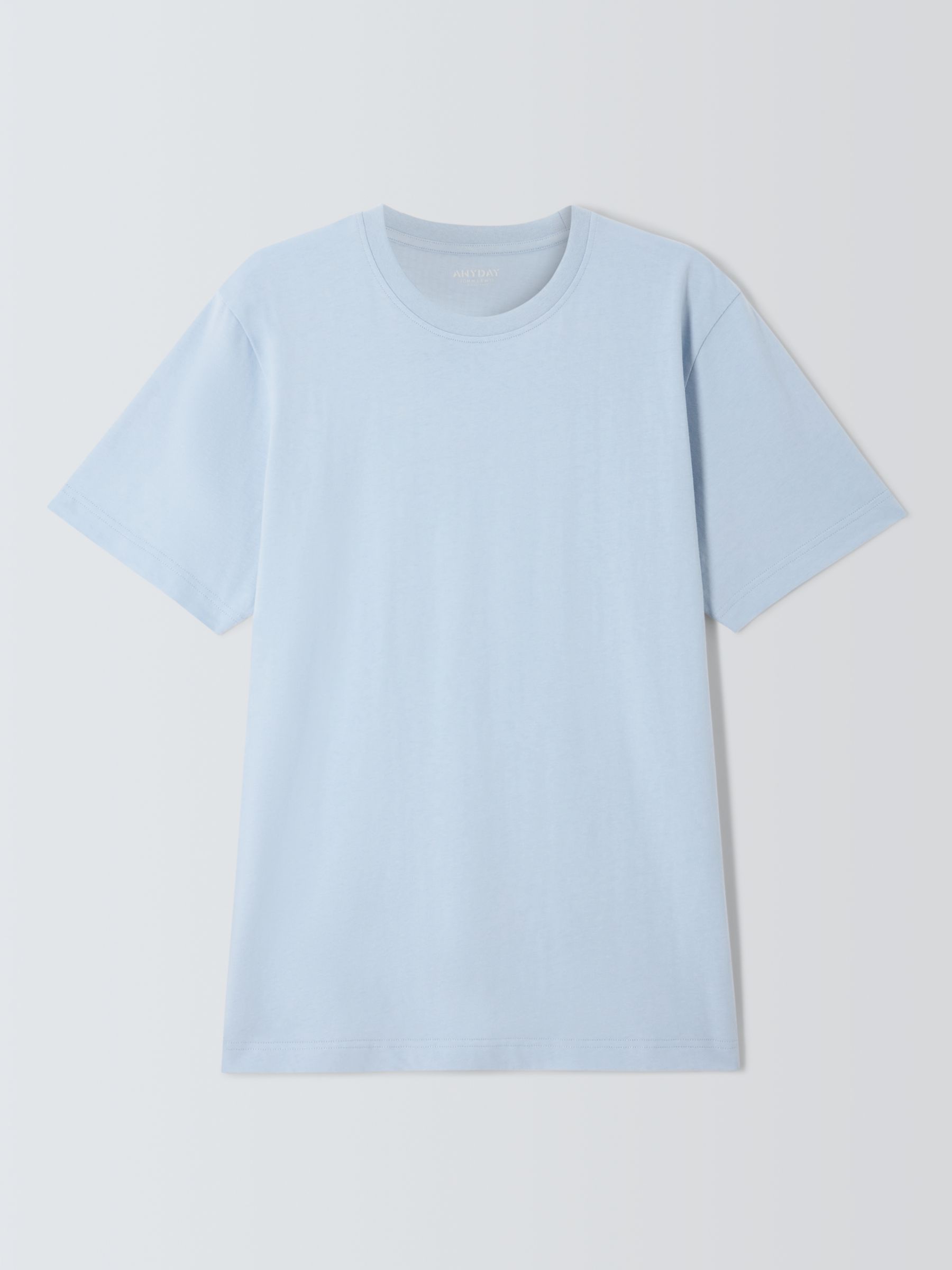 John Lewis ANYDAY Short Sleeve Plain T-Shirt, Zen Blue, S