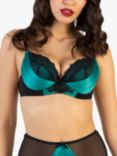 Playful Promises Bettie Page Melda Satin And Lace Bra