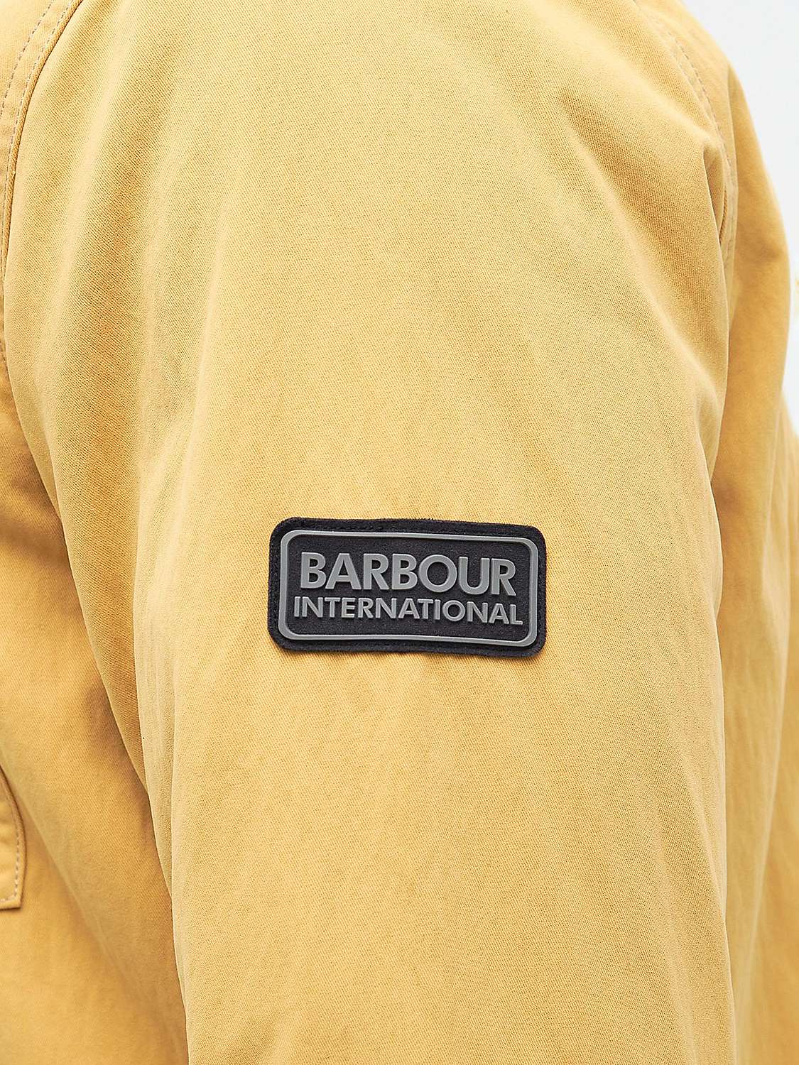Buy Barbour International Dome Overshirt, Mustard Gold Online at johnlewis.com