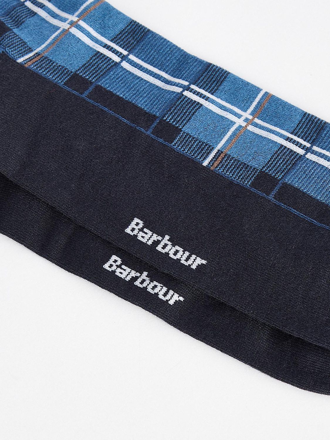 Buy Barbour Blyth Tartan Socks, Berwick Blue Online at johnlewis.com