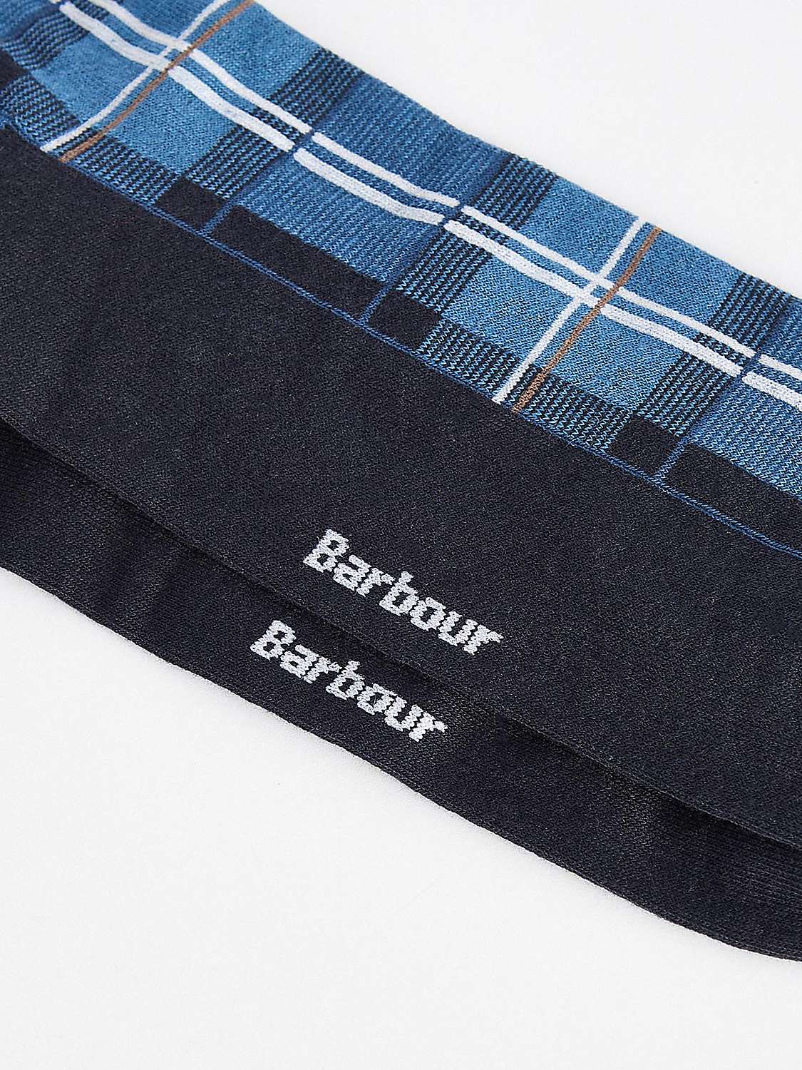 Buy Barbour Blyth Tartan Socks, Berwick Blue Online at johnlewis.com