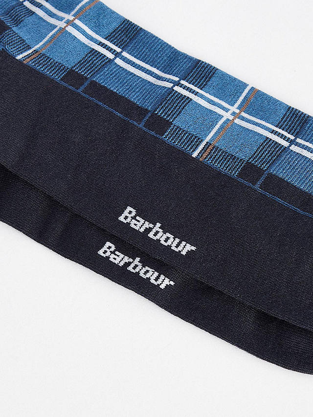 Barbour Blyth Tartan Socks, Berwick Blue