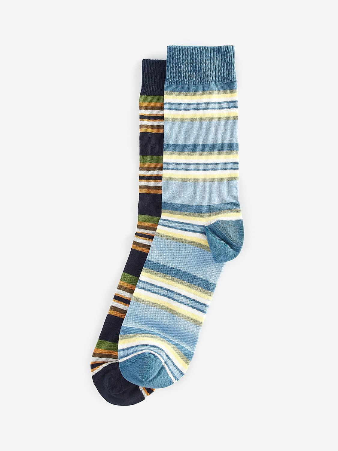 Buy Barbour Summer Stripe Socks, Pack of 2, Multi Online at johnlewis.com