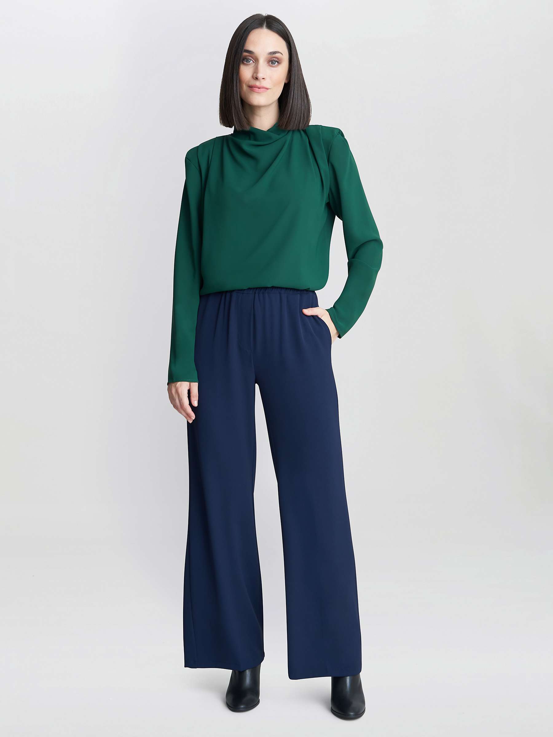 Buy Gina Bacconi  Annika Crepe Pull On Trousers Online at johnlewis.com