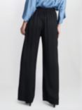 Gina Bacconi Juno Washed Satin Pull On Trousers, Black