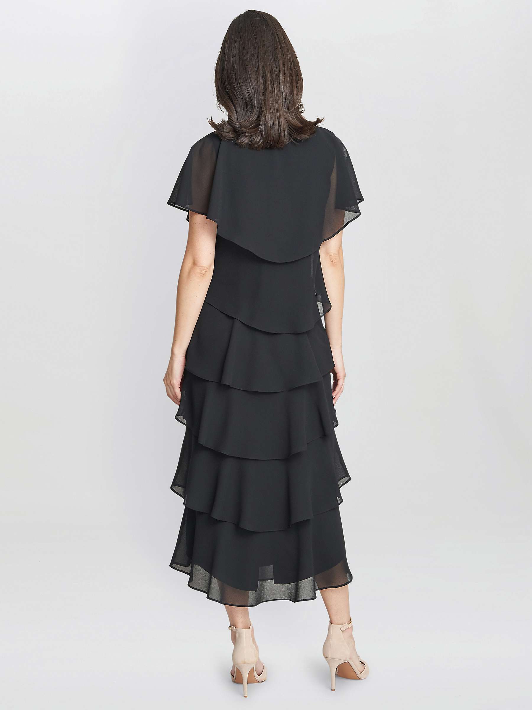 Buy Gina Bacconi Rebecca Tiered Midi Dress Online at johnlewis.com