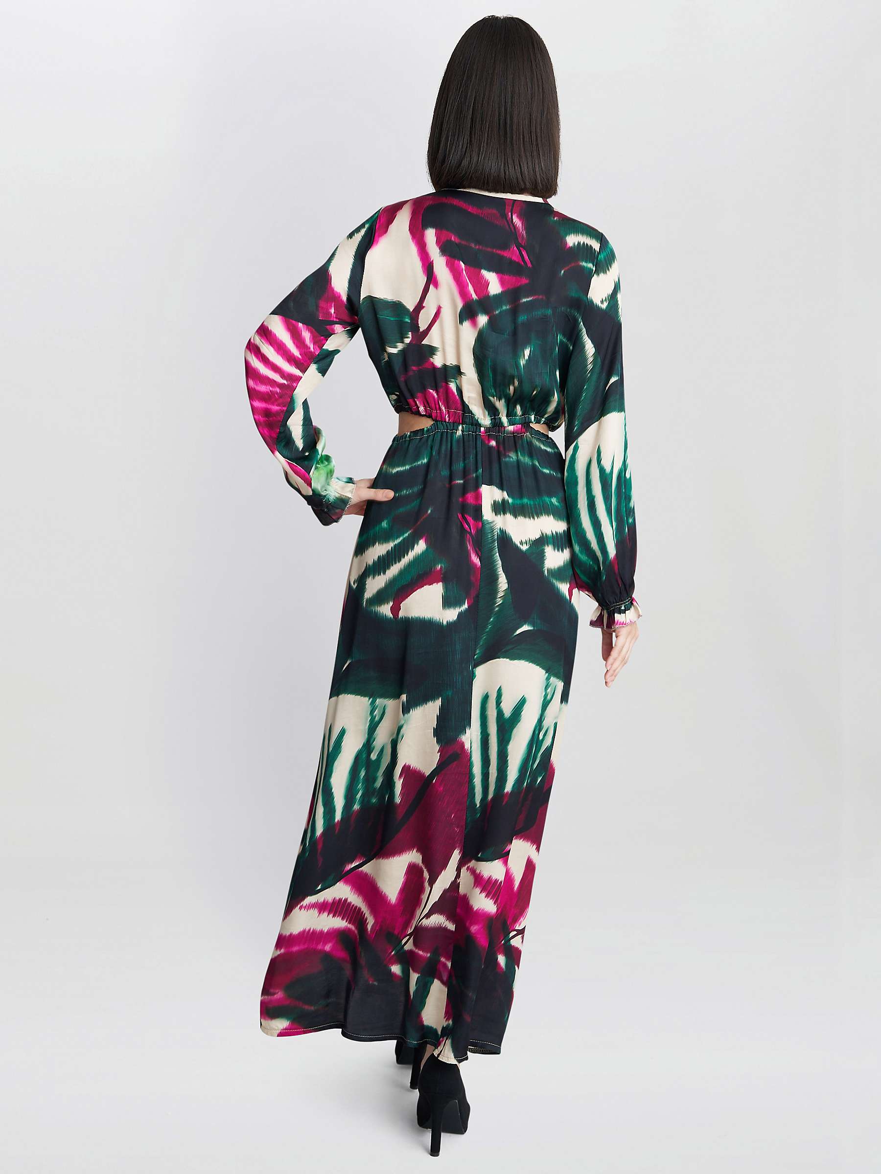 Buy Gina Bacconi Israella Print Cut Out Dress, Multi Online at johnlewis.com