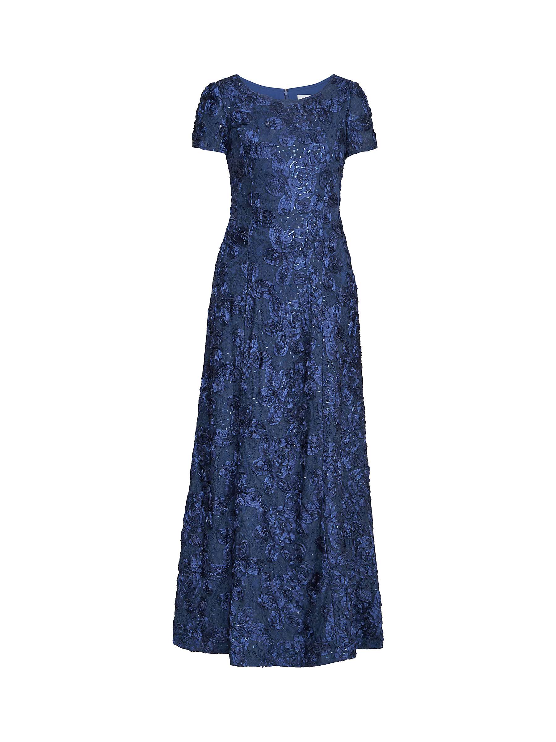 Buy Gina Bacconi Nancy Rosette Sequin Detail Maxi Dress, Navy Online at johnlewis.com