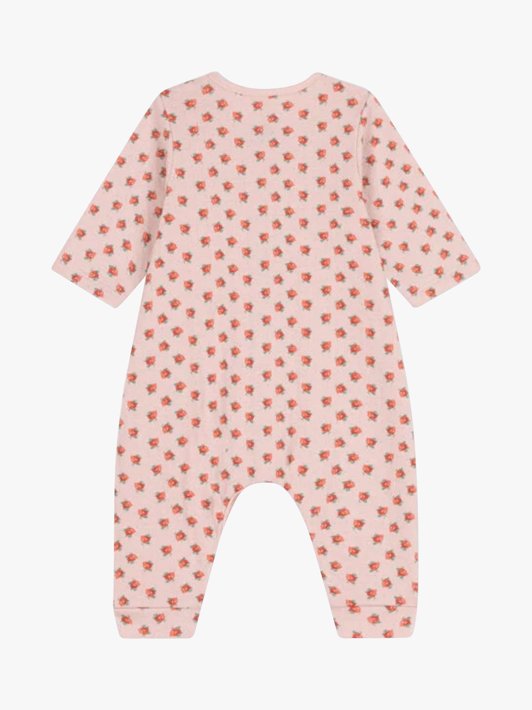 Buy Petit Bateau Baby Floral Print Sleepsuit, Multi Online at johnlewis.com