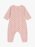 Petit Bateau Baby Floral Print Sleepsuit, Multi