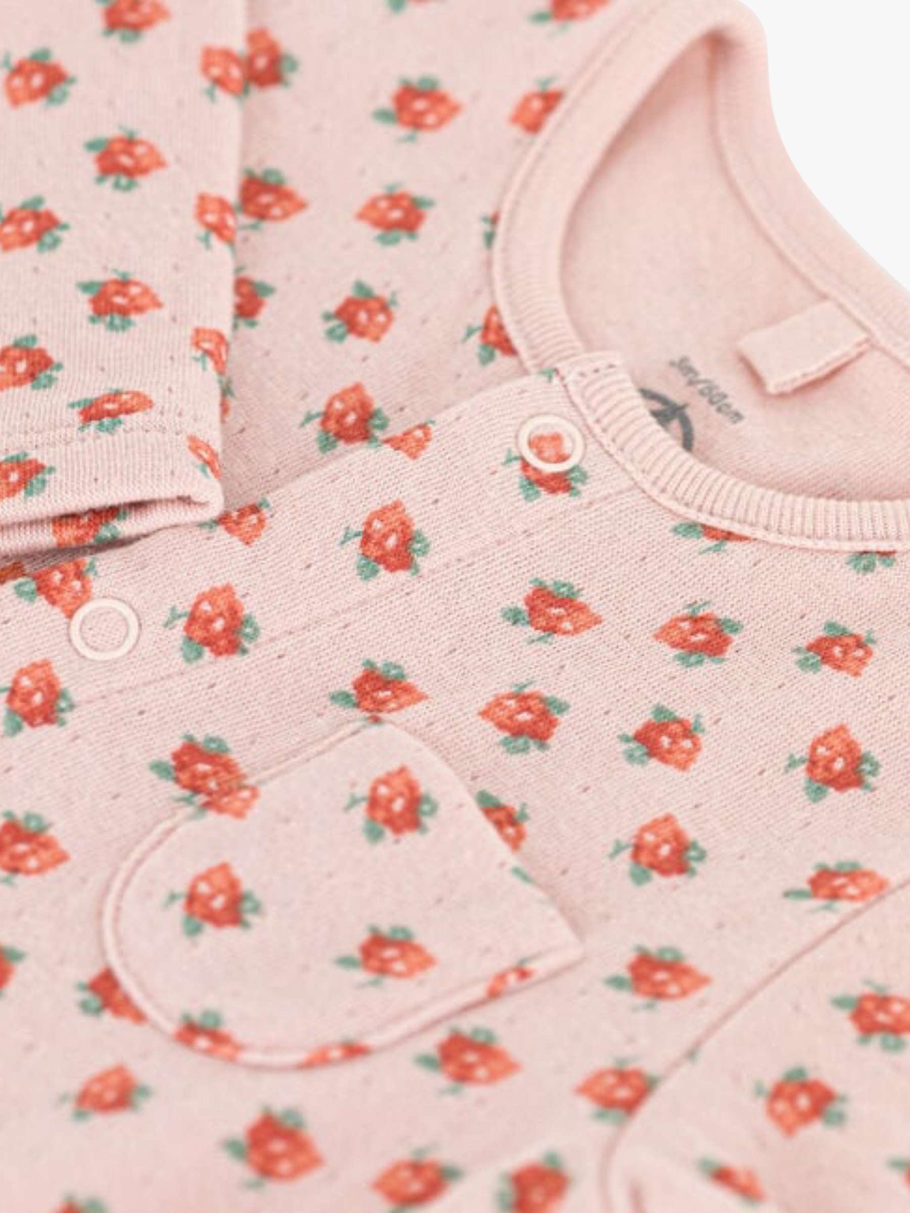 Buy Petit Bateau Baby Floral Print Sleepsuit, Multi Online at johnlewis.com