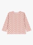 Petit Bateau Baby Floral Long Sleeve T-Shirt, Saline/Multi, Saline/Multi