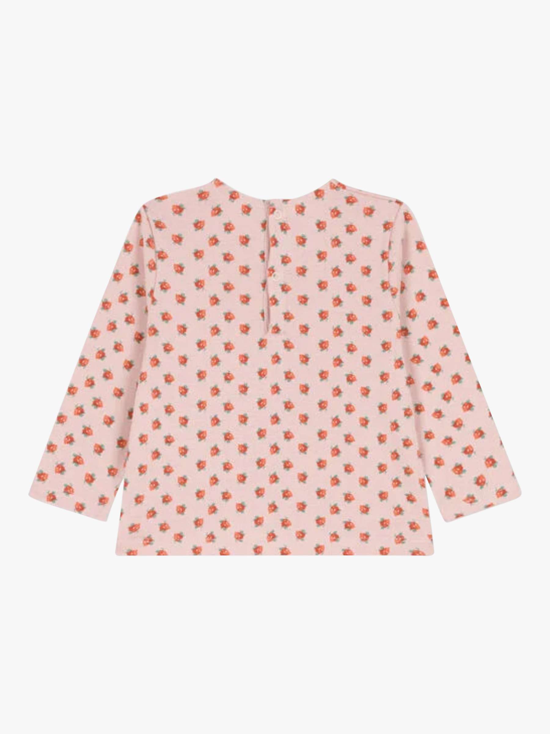 Buy Petit Bateau Baby Floral Long Sleeve T-Shirt, Saline/Multi Online at johnlewis.com