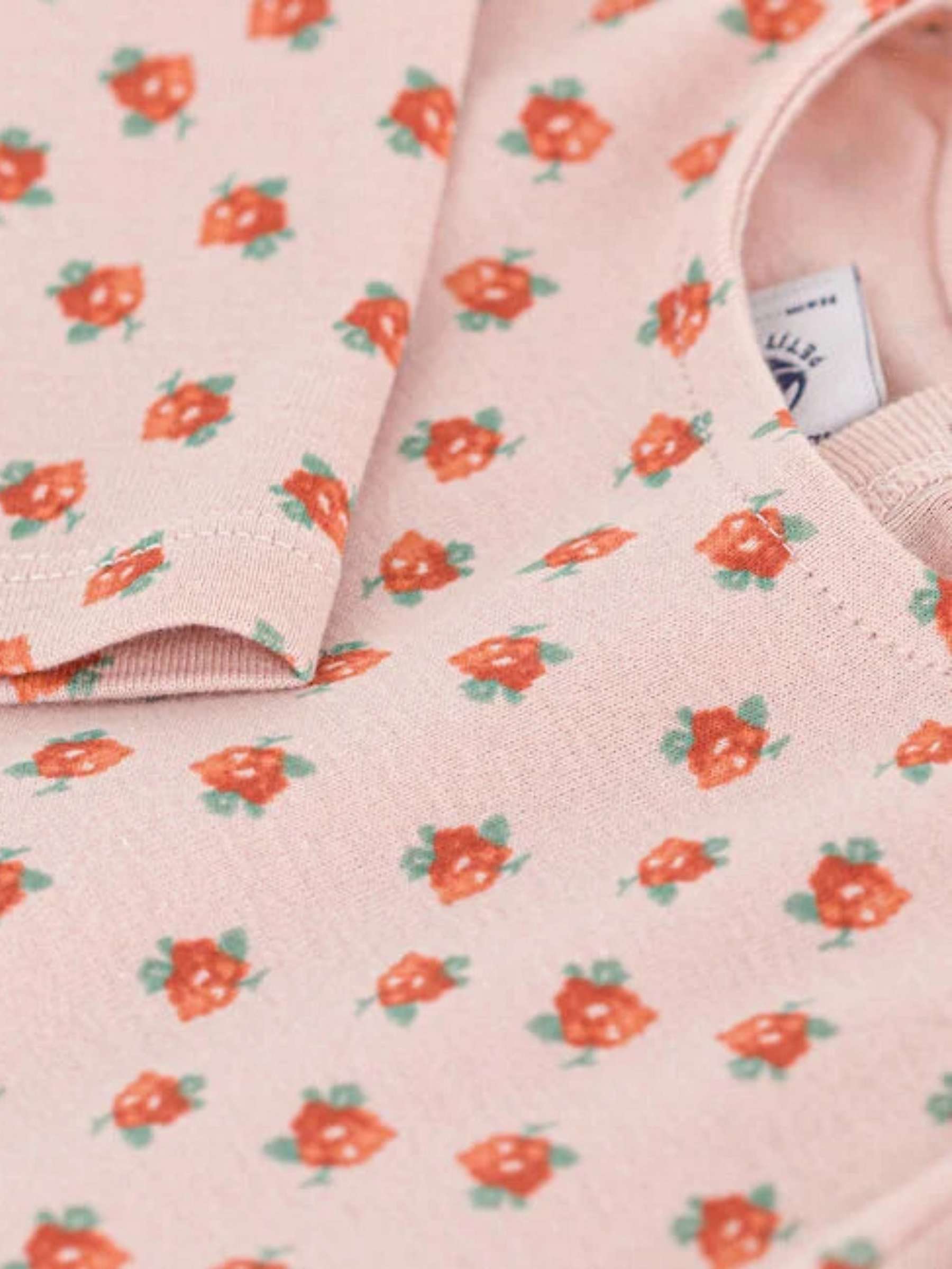 Buy Petit Bateau Baby Floral Long Sleeve T-Shirt, Saline/Multi Online at johnlewis.com