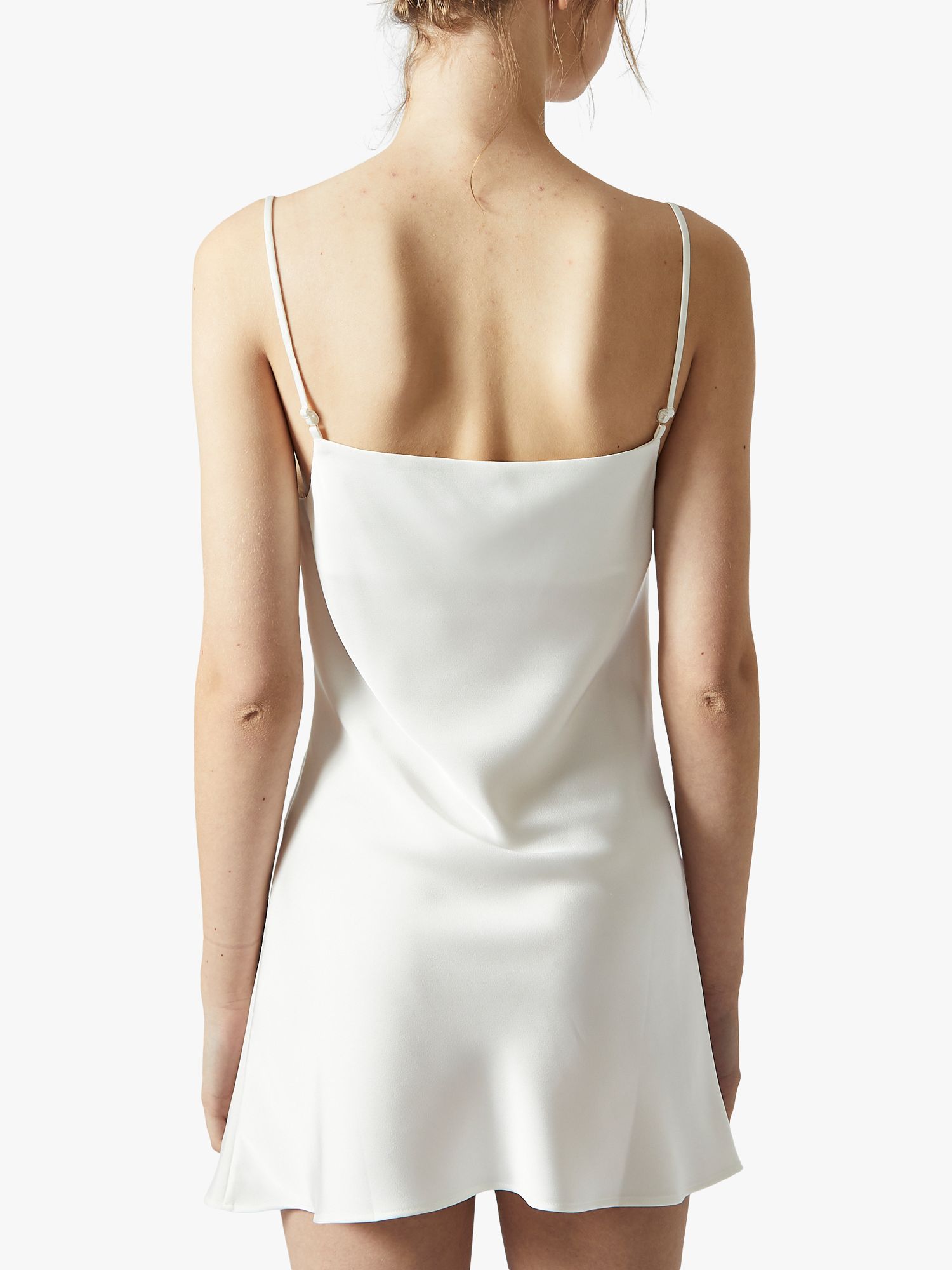 Buy True Decadence Satin Cowl Neck Nightdress, White Online at johnlewis.com