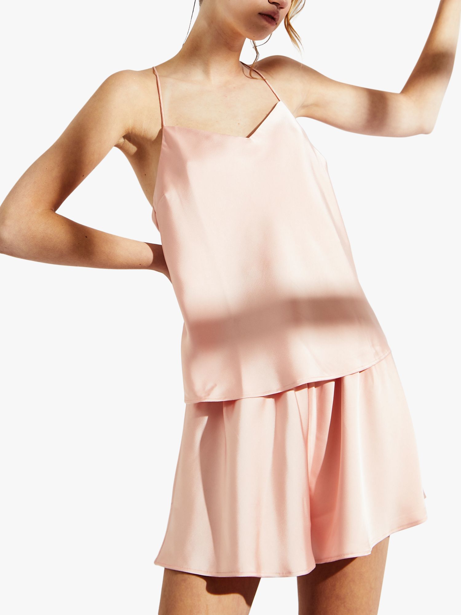 Buy True Decadence Cami Short Pyjama Set, Dusty Pink Online at johnlewis.com