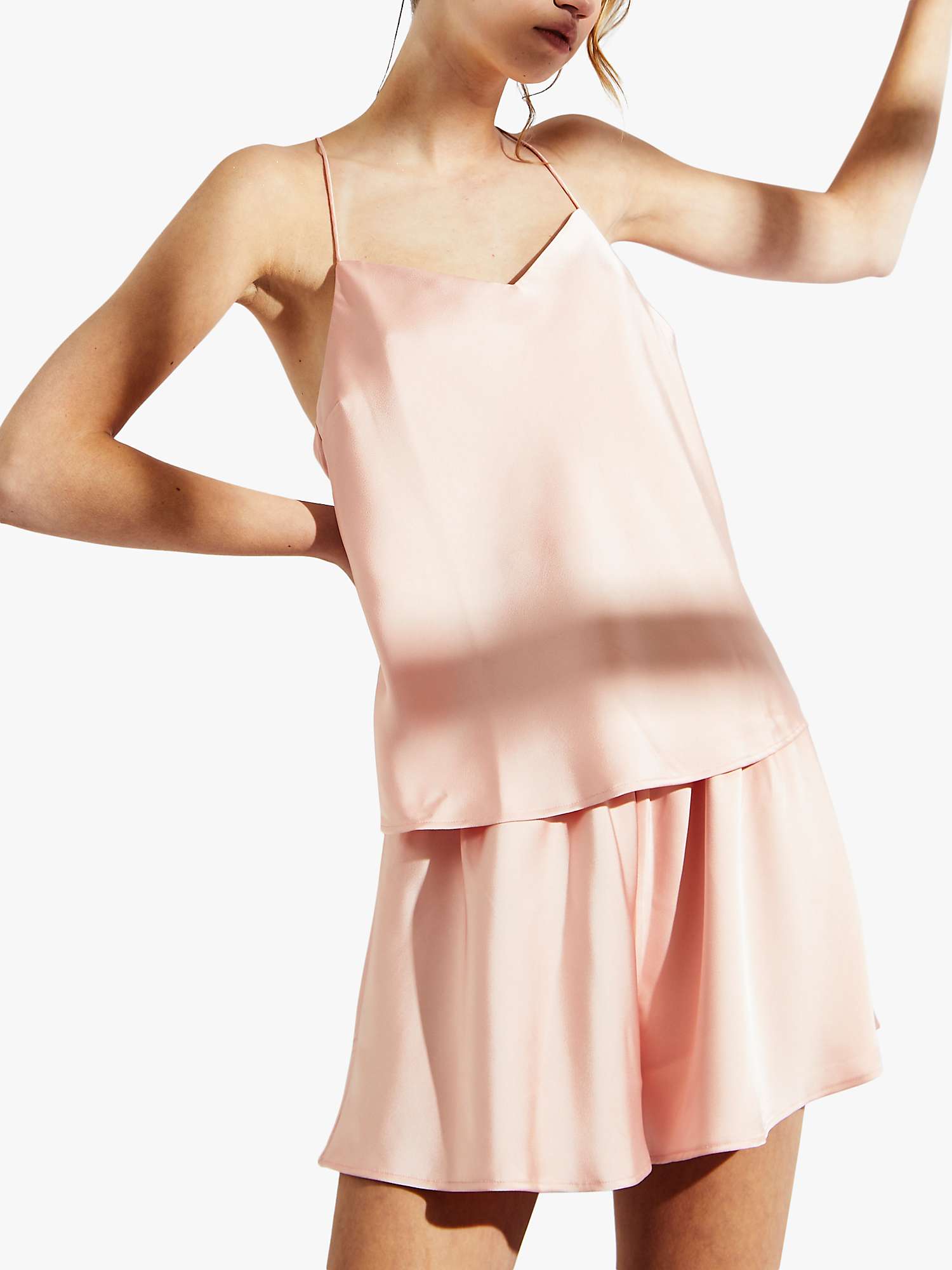 Buy True Decadence Cami Short Pyjama Set, Dusty Pink Online at johnlewis.com