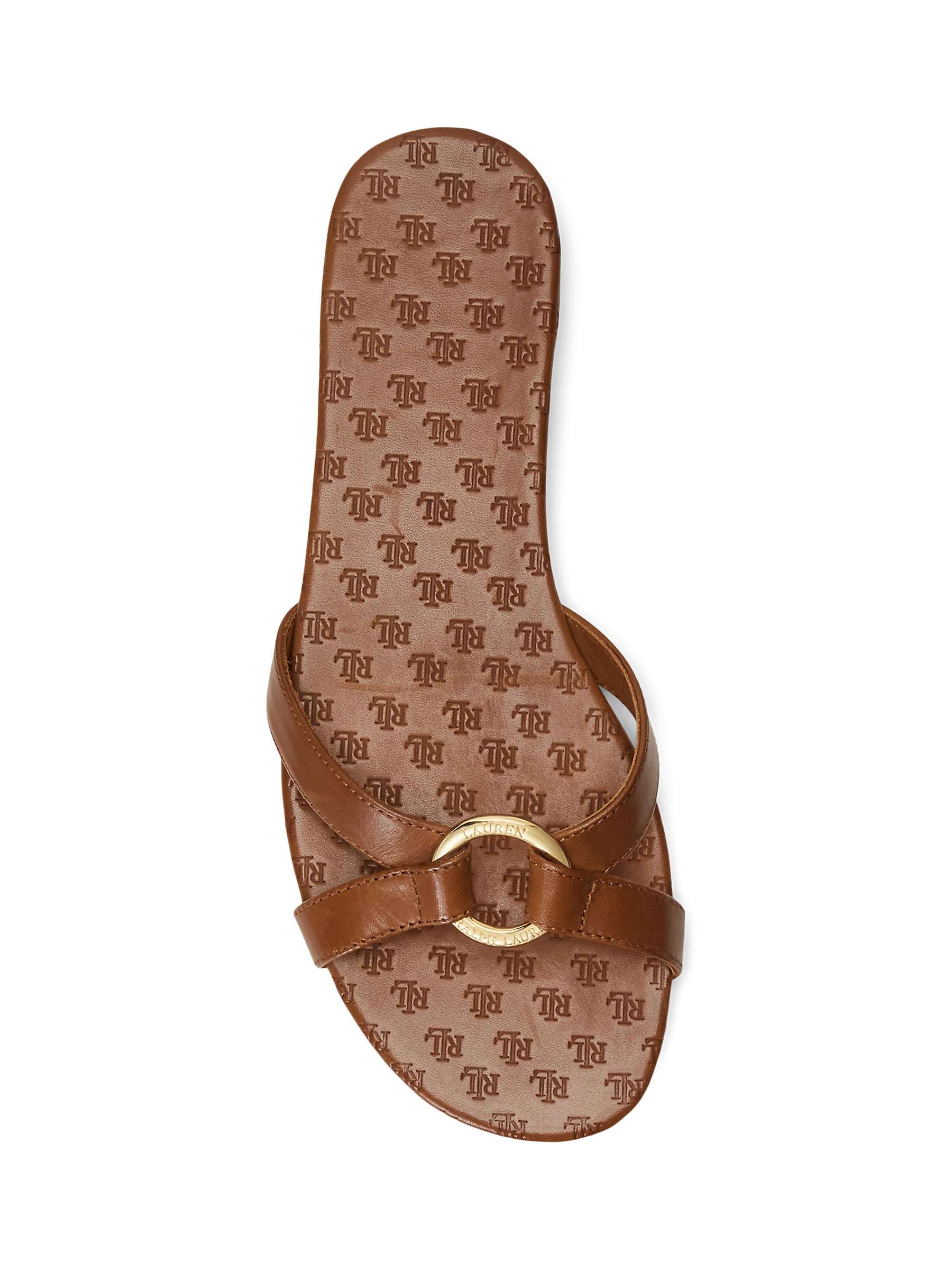 Buy Lauren Ralph Lauren Emmy Leather Slider Sandals Online at johnlewis.com