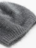 Mango Bonnielu Faux-Fur Beret Hat, Grey