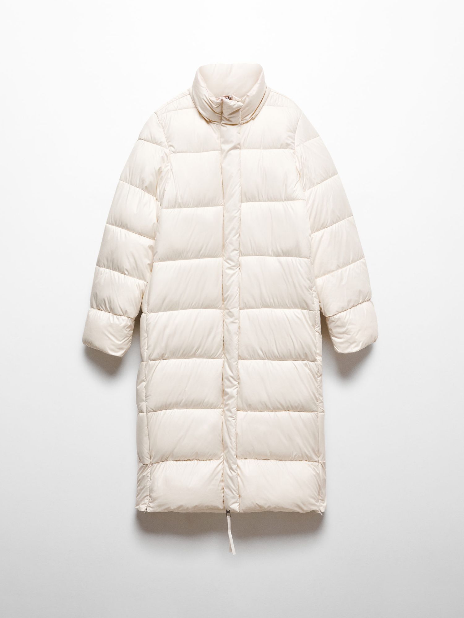 Buy Mango Bambu Hooded Water-Repellent Long Quilted Jacket Online at johnlewis.com