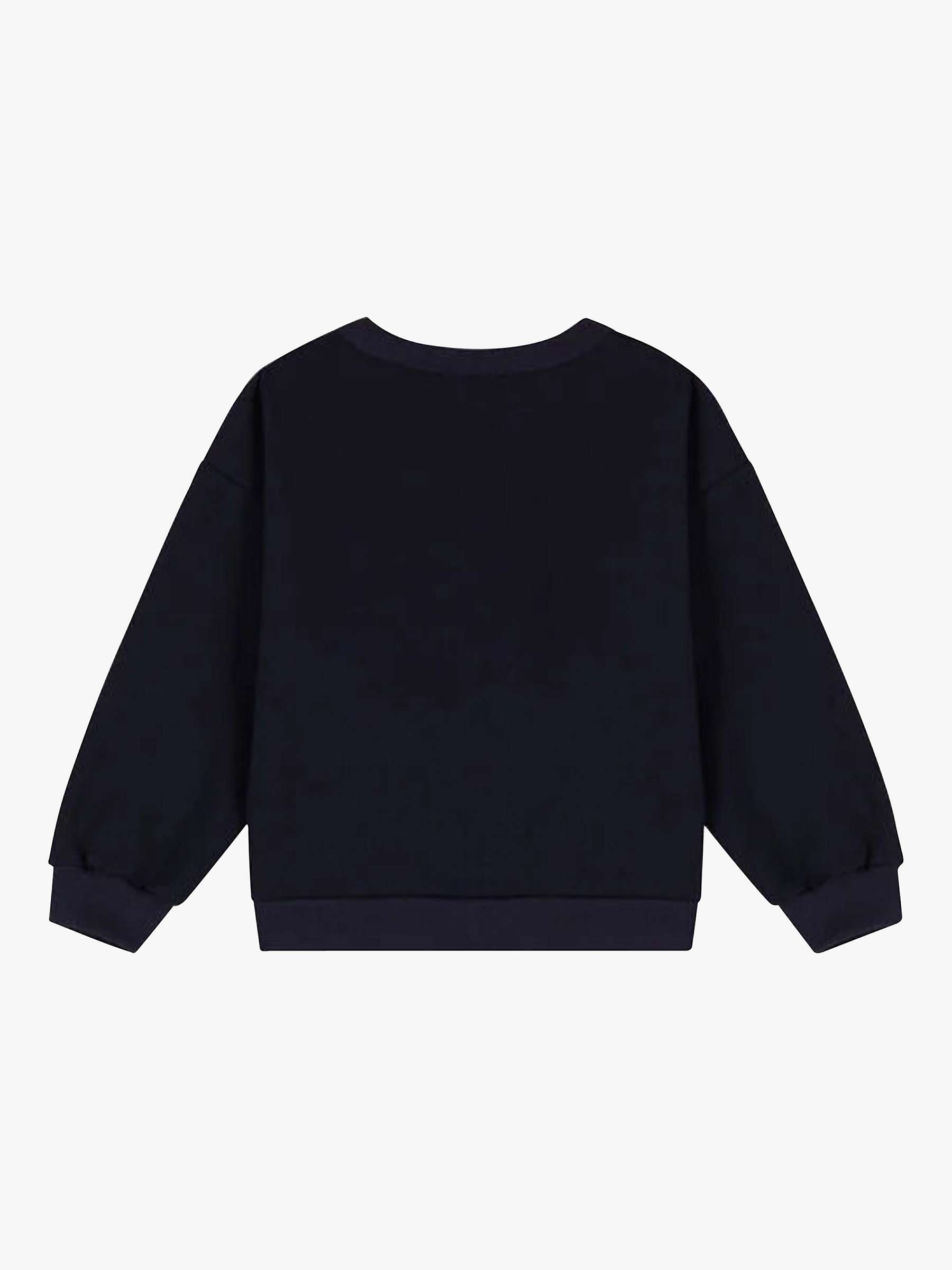 Buy Petit Bateau Kids' Fleece Sweatshirt, Navy/White Online at johnlewis.com