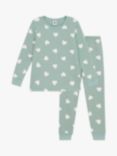 Petit Bateau Kids' Heart Fleece Pyjama Set, Paul/Avalanche, Paul/Avalanche