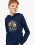 Jack & Jones Kids' Summer Vibes Logo Hooded Sweatshirt, Navy