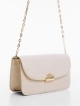 Mango Fabu Crocodile Skin Chain Strap Bag