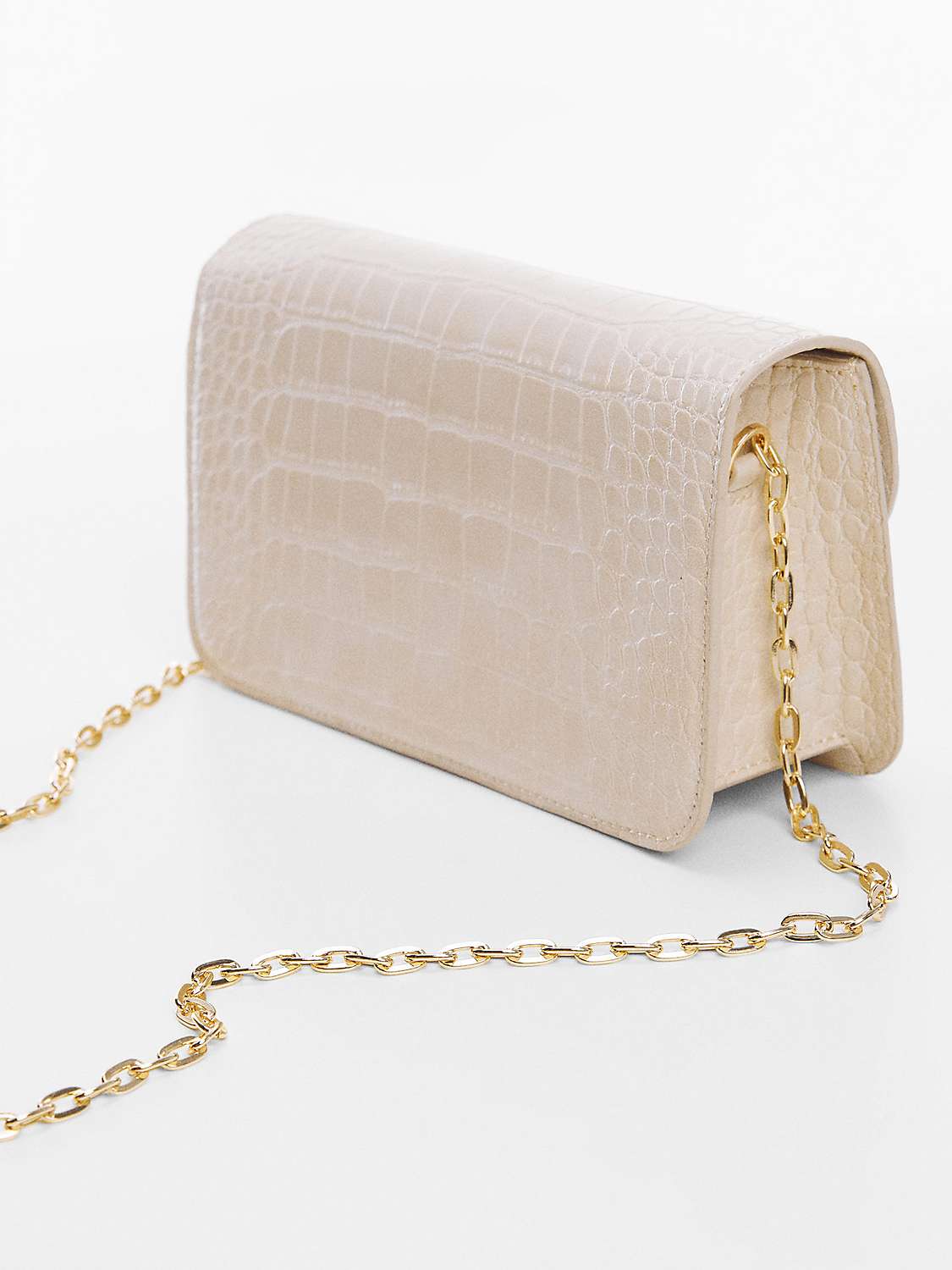 Buy Mango Fabu Crocodile Skin Chain Strap Bag Online at johnlewis.com