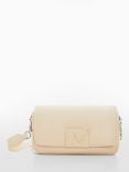 Mango Gina Quilted Crossbody Bag, Natural White