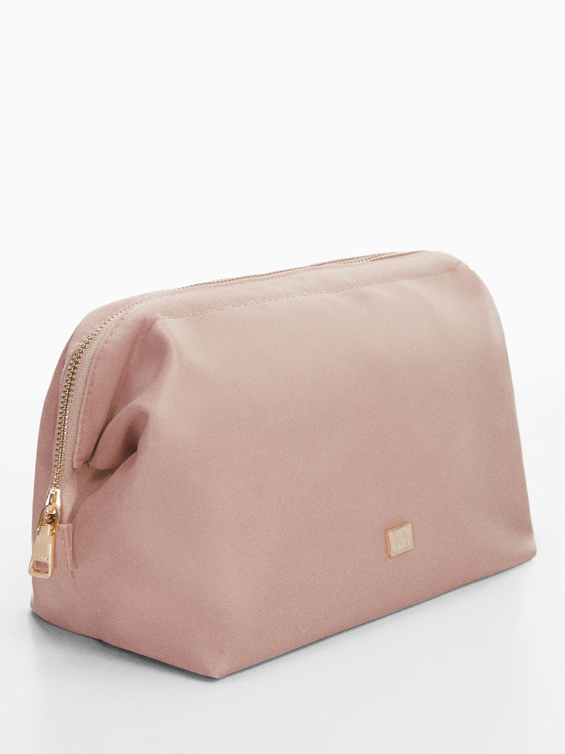 Mango Nil Cosmetic Bag , Pastel Pink, One Size at John Lewis & Partners