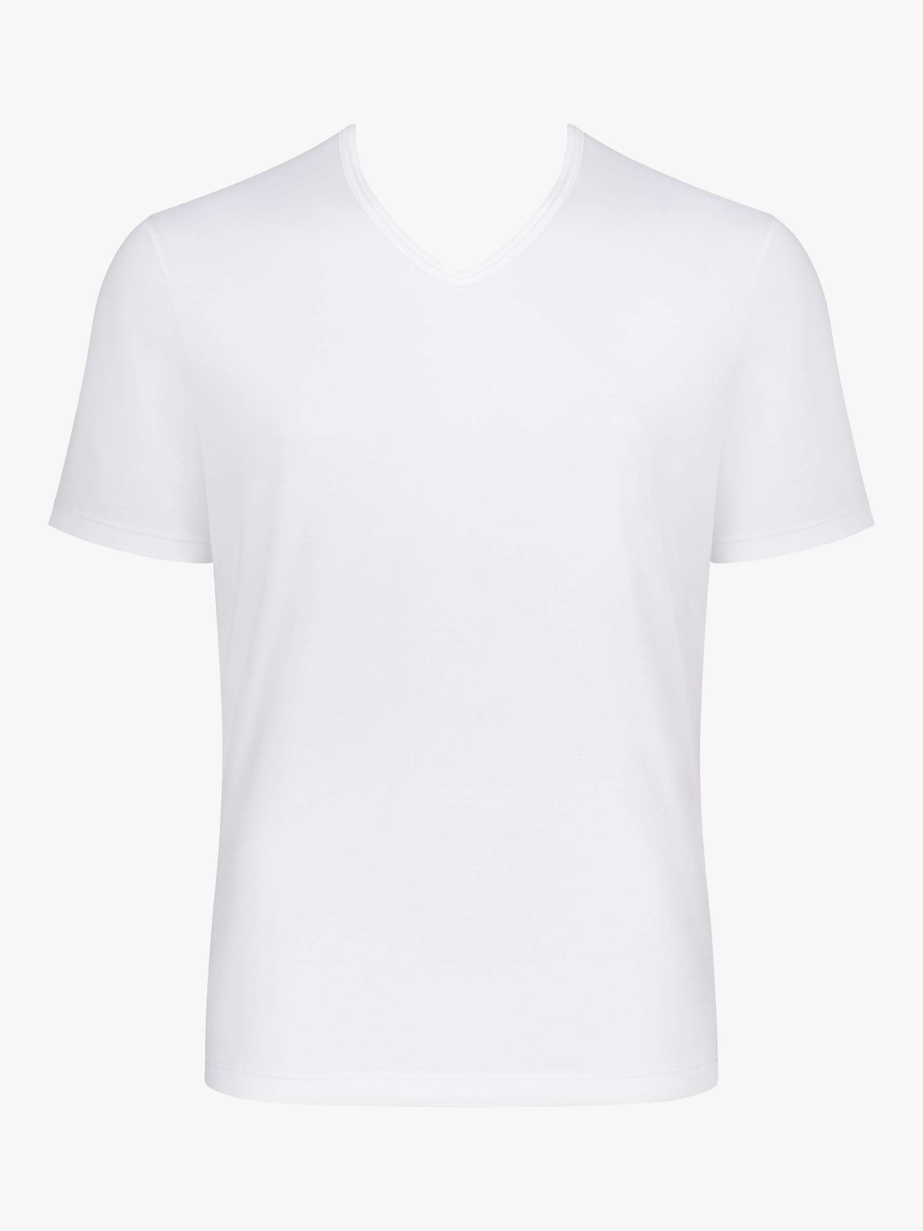 Buy sloggi GO V-Neck Jersey Short Sleeve Lounge T-Shirt, White Online at johnlewis.com
