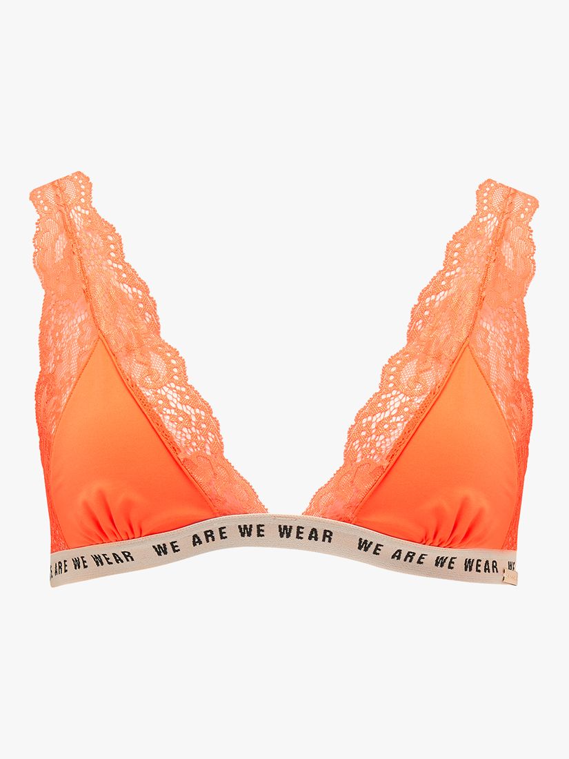 Buy We Are We Wear Leigh Strappy Triangle Bra, Orange Online at johnlewis.com