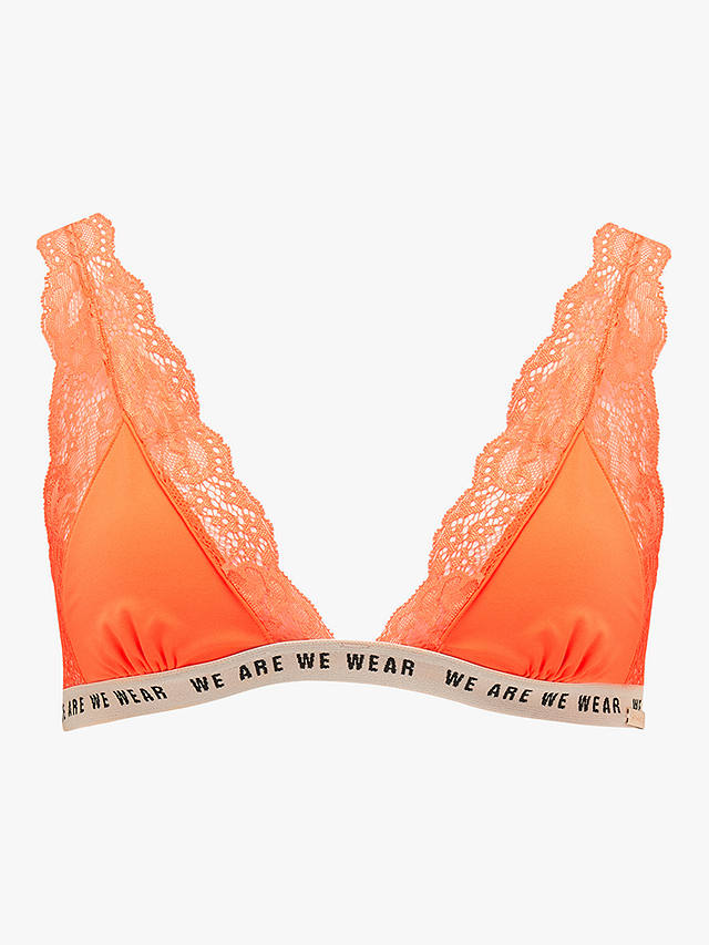 We Are We Wear Leigh Strappy Triangle Bra, Orange