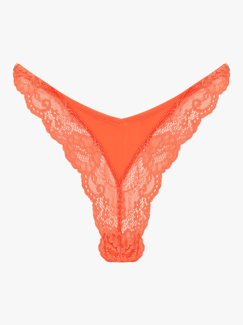 We Are We Wear Abi Strappy Thong, Orange, L