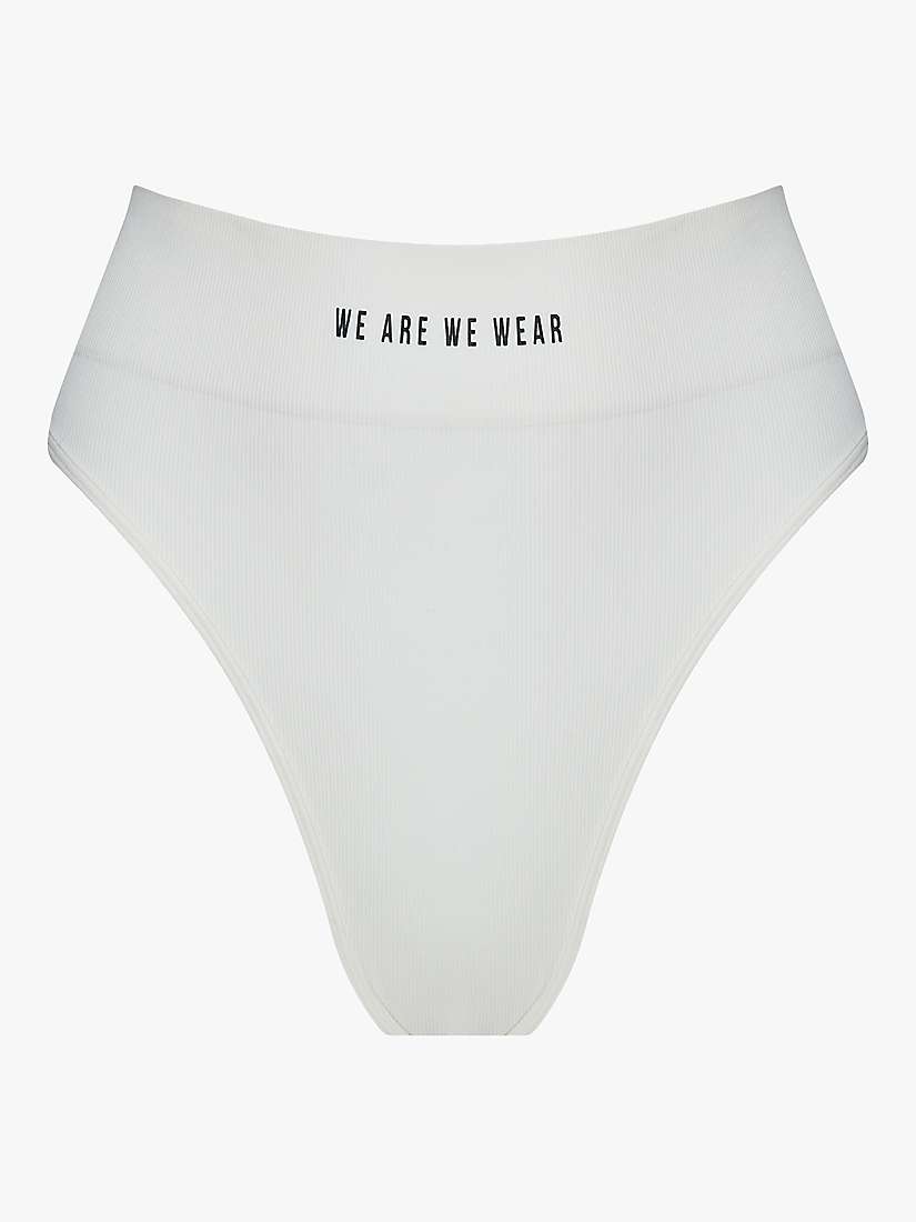 Buy We Are We Wear Seamless Lounge High Waist Brazilian Knickers, Cream Online at johnlewis.com