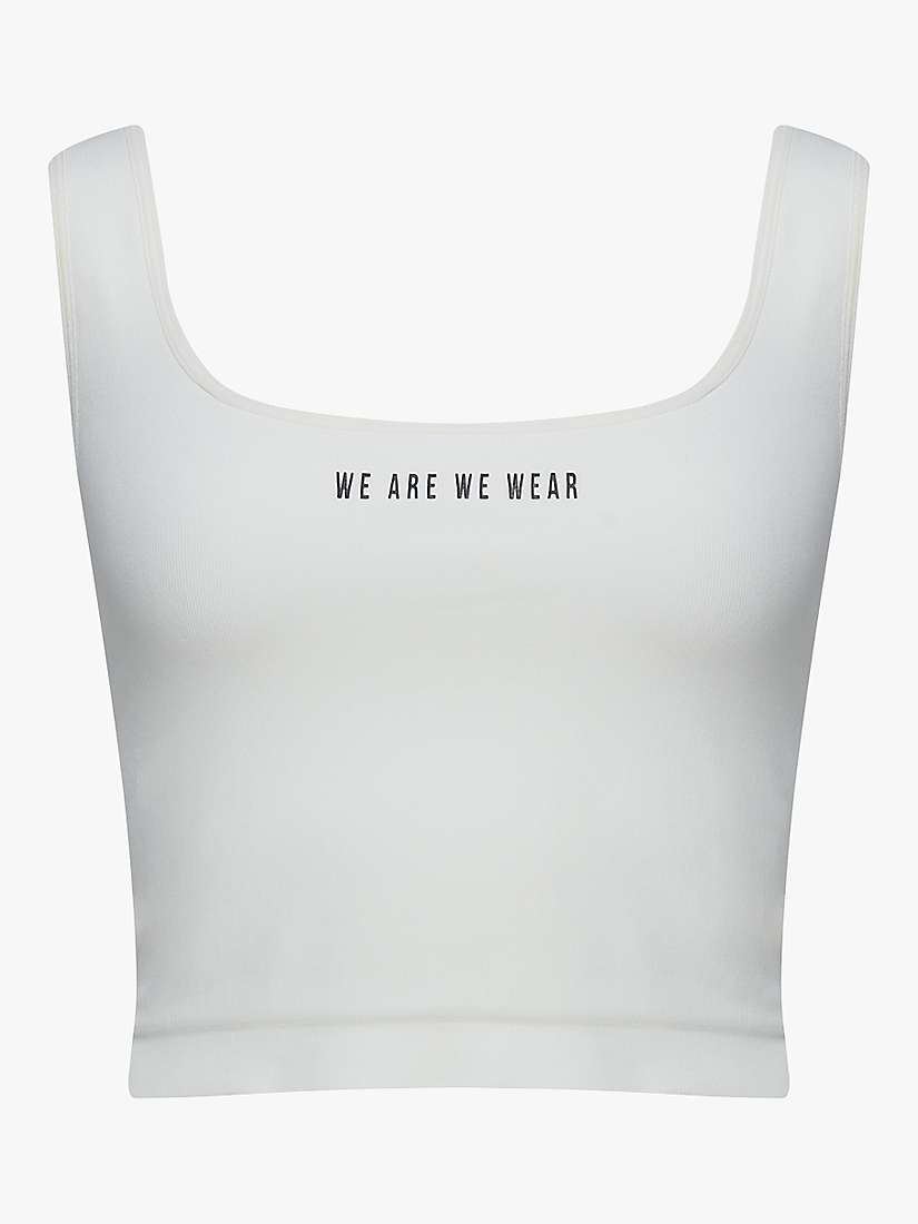 Buy We Are We Wear Seamless Square Neck Cropped Vest, Cream Online at johnlewis.com
