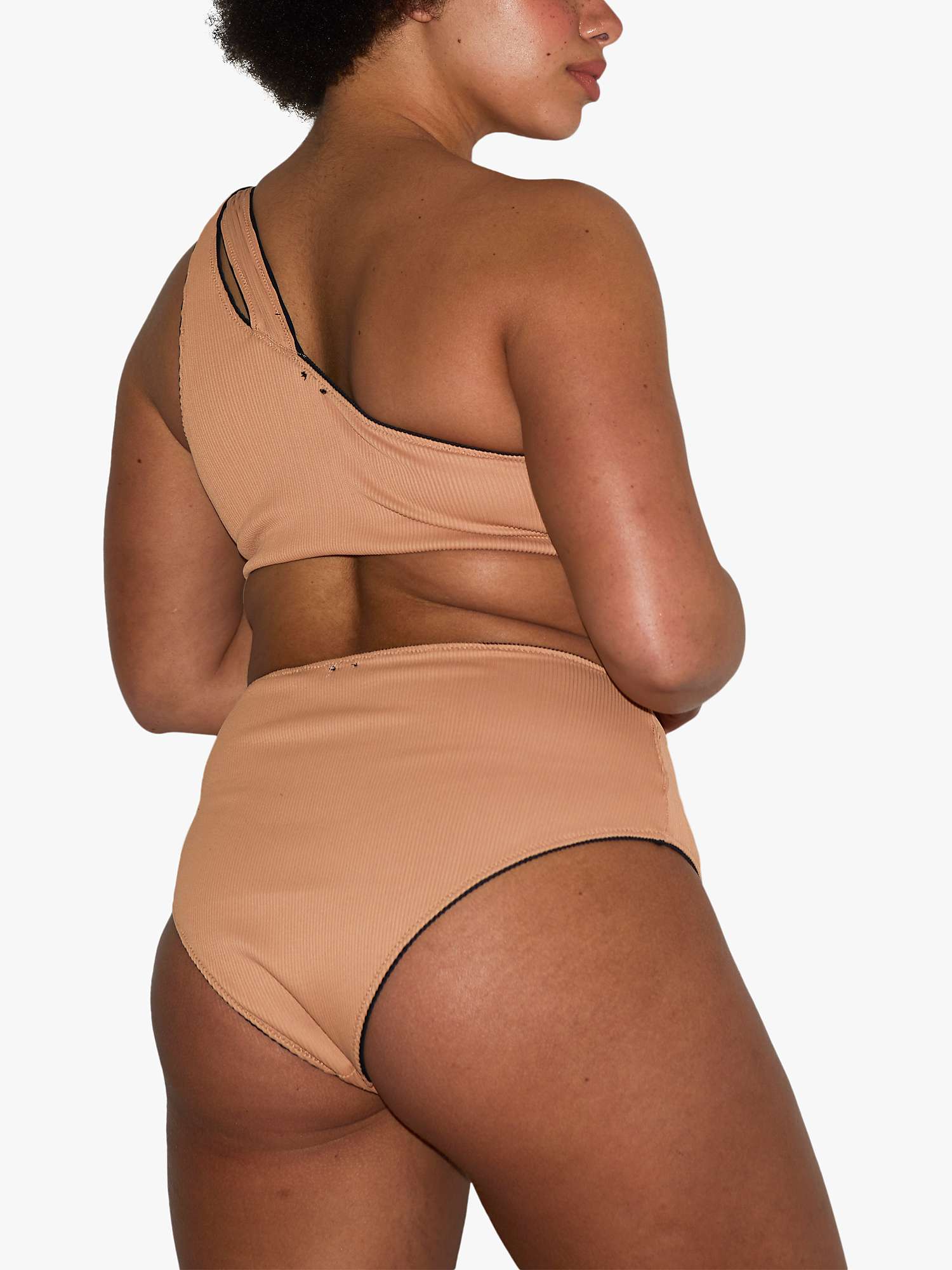 Buy We Are We Wear Reversible Melissa Bikini Bottoms, Black/Caramel Online at johnlewis.com