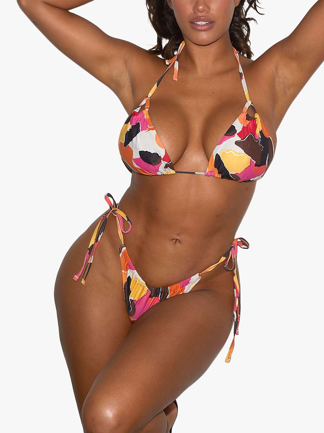 Buy We Are We Wear Melissa Triangle Bikini Top, Paper Print Design Online at johnlewis.com