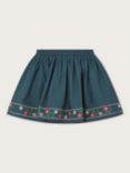 Monsoon Kids' Deer Applique Skirt, Teal