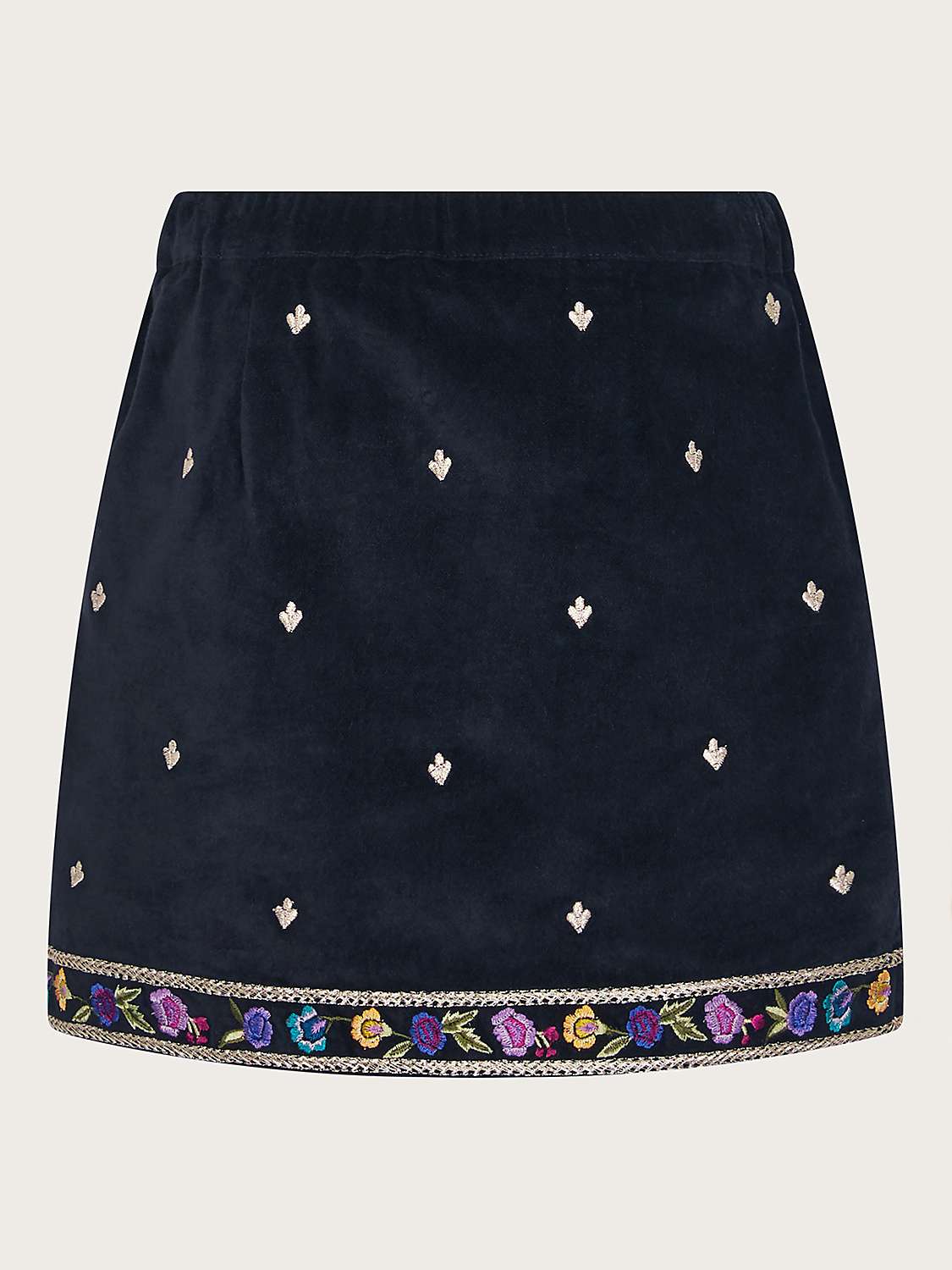 Buy Monsoon Kids' Boutique Embroidered Mini Skirt, Multi Online at johnlewis.com
