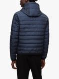 BOSS Dawood Hooded Quilted Jacket, Dark Blue