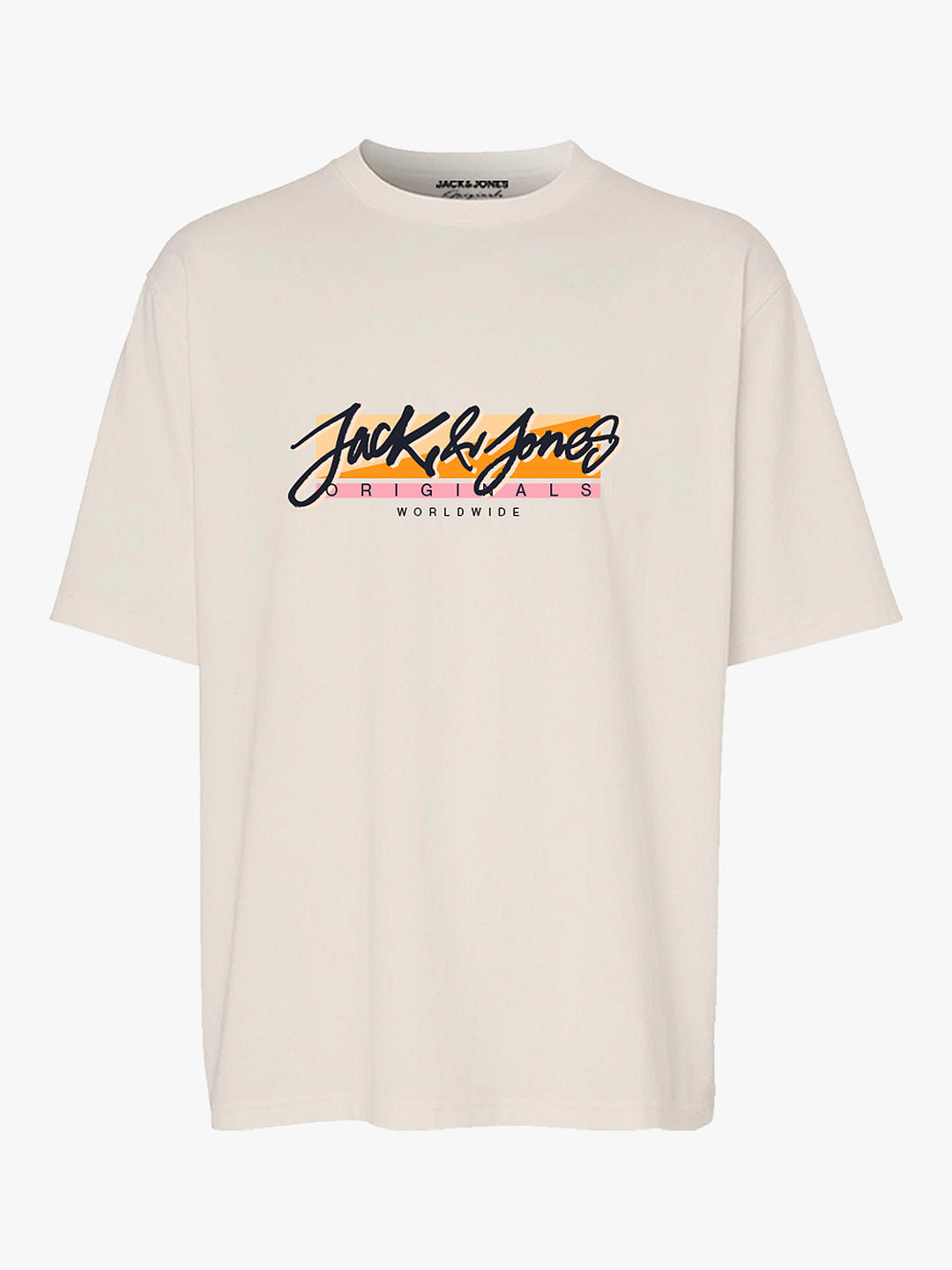 Jack & Jones Kids' Fastrunner 1 Logo T-Shirt, Buttercream